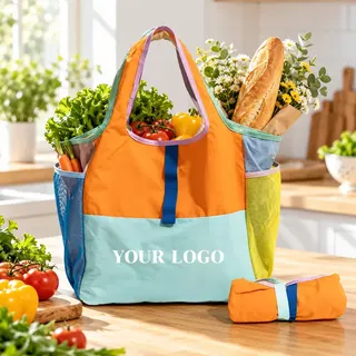 Foldable Shopping Tote with Storage Pouch